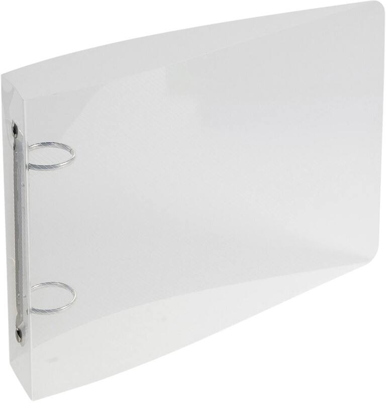 Exacompta Crystal 25 mm Ring Binder PP (Polypropylene) 2 Rings Crystal 51091E Pack of 10