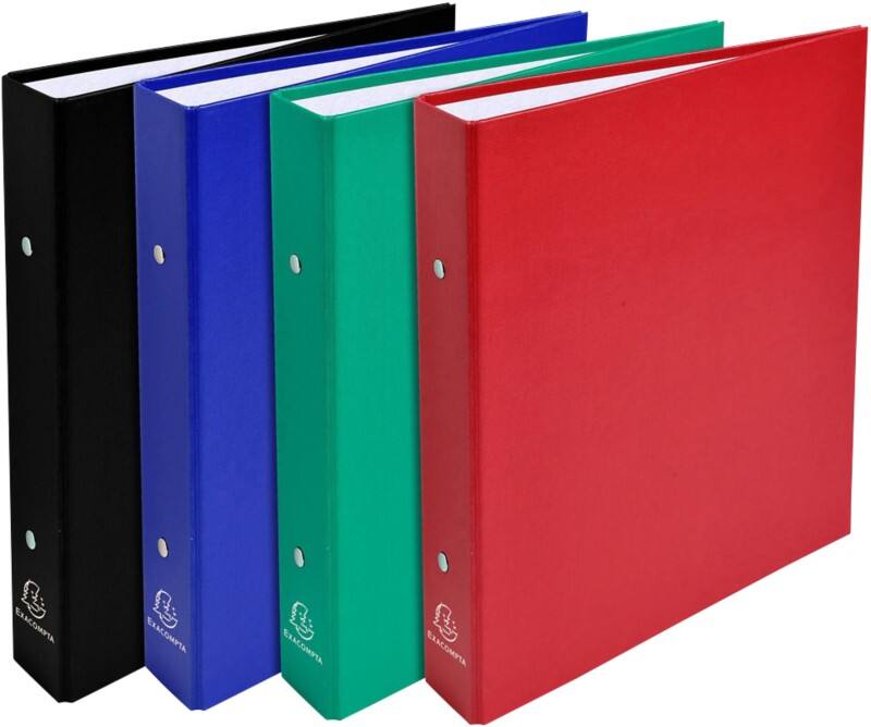 Exacompta 25 mm Ring Binder PP (Polypropylene) A4 2 Rings Assorted 51070E Pack of 20
