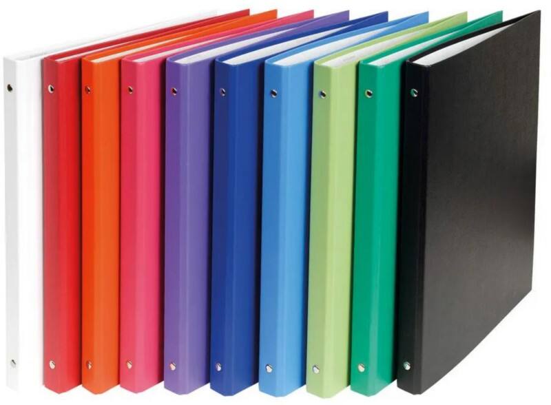 Exacompta 15 mm Ring Binder PP (Polypropylene) A4 4 Rings Assorted 51150E Pack of 20