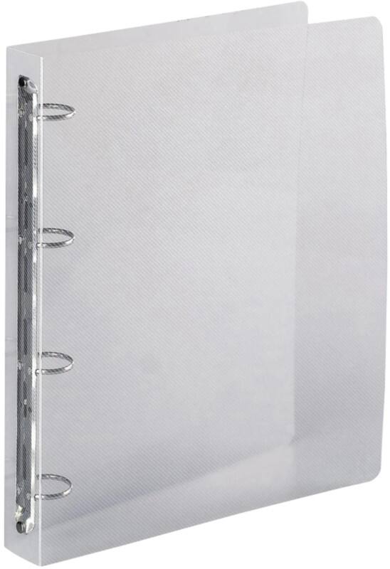 Exacompta Crystal 30 mm Ring Binder PP (Polypropylene) A4 4 Rings Crystal 51342E Pack of 20