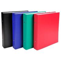 Exacompta Ring Binder 620E Polypropylene Covered Board A5 2 ring Assorted Pack of 20
