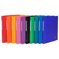 Exacompta Ring Binder Lab Opaque 51299E Polypropylene A4 4 ring Assorted Pack of 20