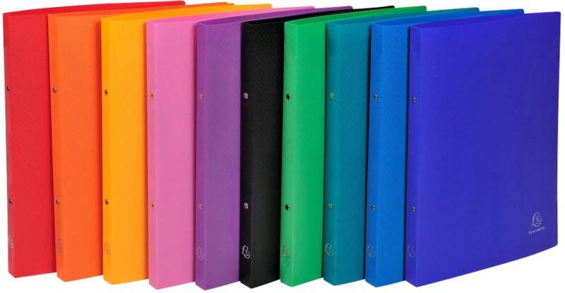 Exacompta Opak 15 mm Ring Binder PP (Polypropylene) A4 2 Rings Assorted 54199E Pack of 20