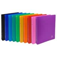 Exacompta Ring Binder Opaque 54699E Polypropylene A4+ 30 mm 2 ring Assorted Pack of 20