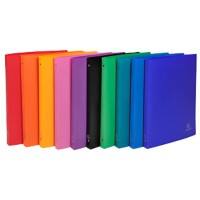 Exacompta Ring Binder 51199E Opaque Polypropylene A4 4 ring 15 mm Assorted Pack of 20