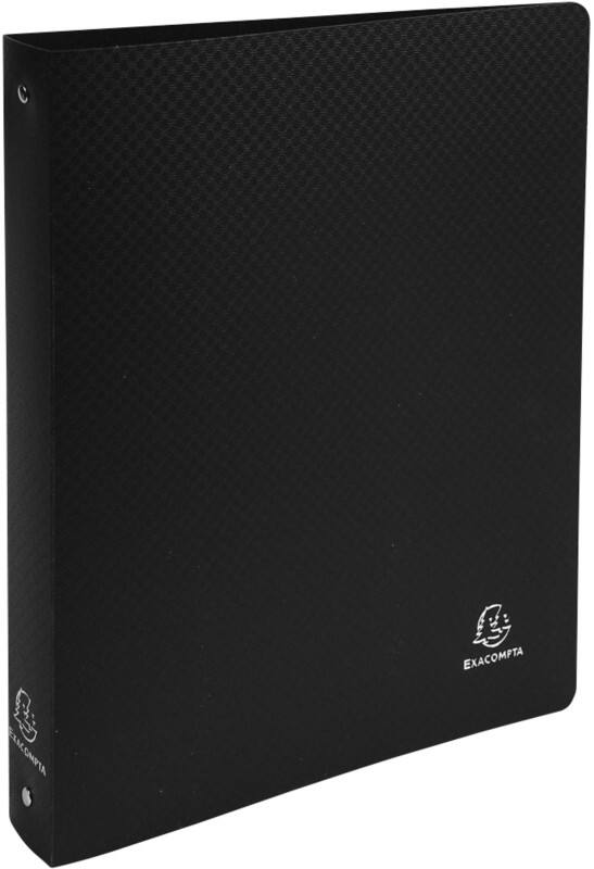 Exacompta Opak 30 mm Ring Binder PP (Polypropylene) A4 4 Rings Black 512801E Pack of 20