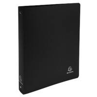 Exacompta Ring Binder Opaque 512801E Polypropylene A4+ 30 mm 4 ring Black Pack of 20