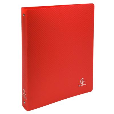 Exacompta Ring Binder Opaque 512805E Polypropylene A4+ 30 cm 4 ring Red Pack of 20