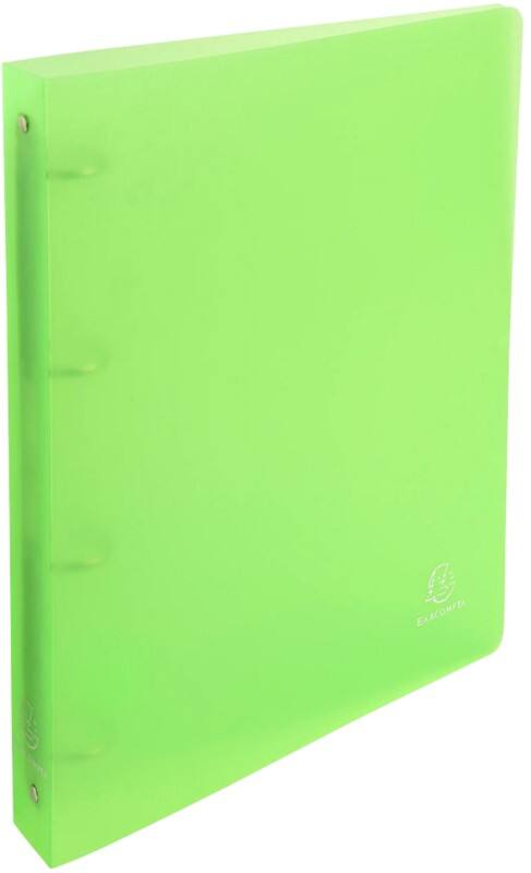 Exacompta Chromaline 30 mm Ring Binder PP (Polypropylene) A4 4 Rings Green 51263E Pack of 10