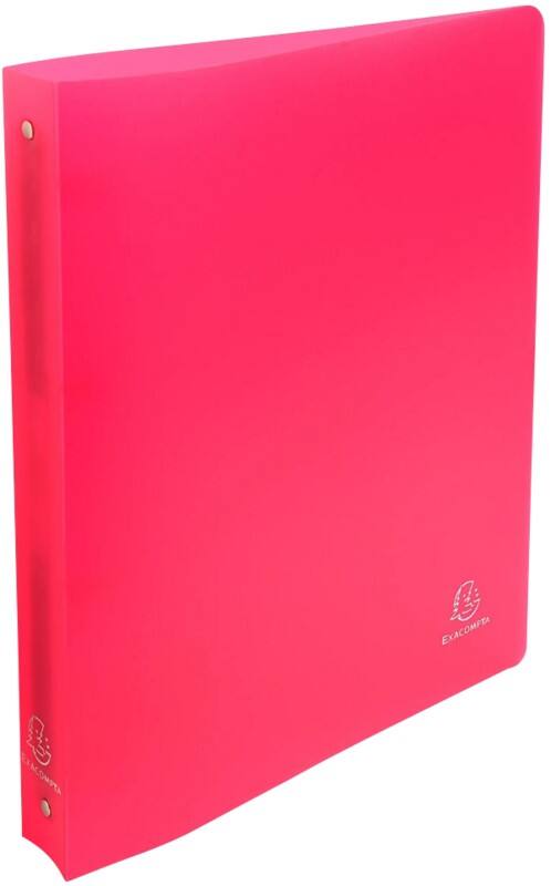 Exacompta Chromaline 30 mm Ring Binder PP (Polypropylene) A4 4 Rings Red 51265E Pack of 10