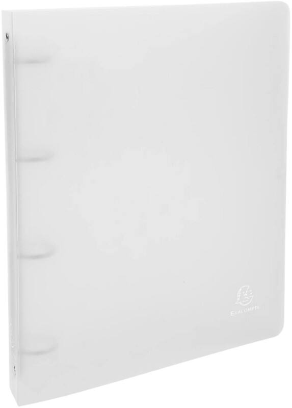 Exacompta Chromaline 30 mm Ring Binder PP (Polypropylene) A4 4 Rings Transparent 51264E Pack of 10