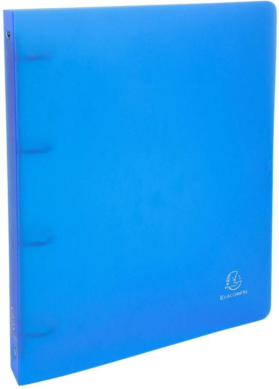 Exacompta Chromaline 30 mm Ring Binder PP (Polypropylene) A4 4 Rings Turquoise 51262E Pack of 10