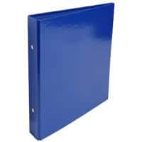 Exacompta Ring Binder Carton covered with pellic pap A5 2 ring Dark Blue Pack of 10
