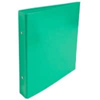 Exacompta Ring Binder Carton covered with pellic pap A5 2 ring Dark Green Pack of 10