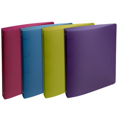 Exacompta Ring Binder Linicolor 51387E Polypropylene A4+ 30 mm 4 ring Assorted Pack of 10