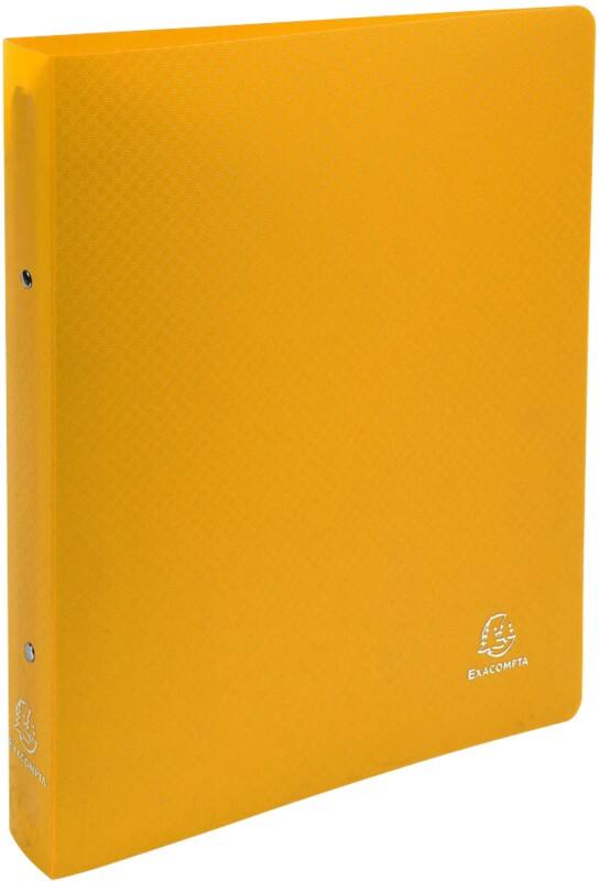 Exacompta Opak 30 mm Ring Binder PP (Polypropylene) A4 2 Rings Yellow 54696E 1Pack of 5