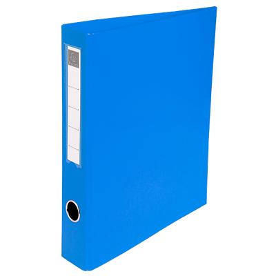 Exacompta Ring Binder Cardboard PVC/PU covered A4 4 ring Blue Pack of 15