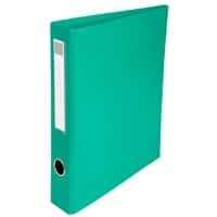 Exacompta Ring Binder Cardboard PVC/PU covered A4 4 ring Green Pack of 15