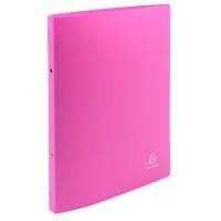 Exacompta Ring Binder Opaque 54194SE Flexible Polypropylene A4 15 mm 2 ring Pink Pack of 25