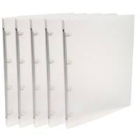 Exacompta Ring Binder Chromaline 51160E Polypropylene A4 4 ring 15 mm Transparent Pack of 25