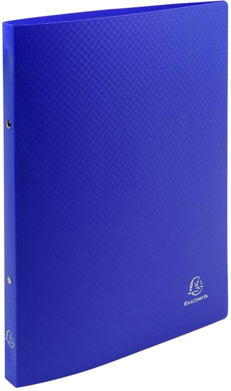 Exacompta Opak 15 mm Ring Binder PP (Polypropylene) A4 2 Rings Blue 54162SE Pack of 25