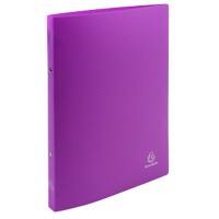 Exacompta Ring Binder Opaque 54197SE Polypropylene A4 15 mm 2 ring Purple Pack of 25