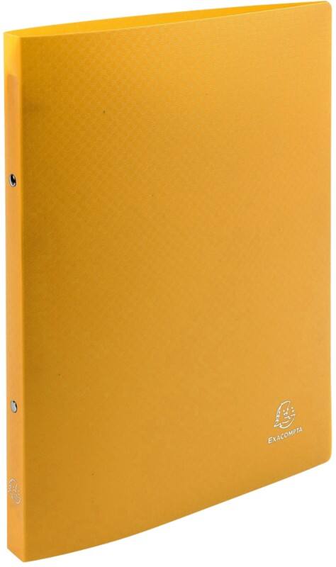 Exacompta Opak 15 mm Ring Binder PP (Polypropylene) A4 2 Rings Yellow 54196SE Pack of 25