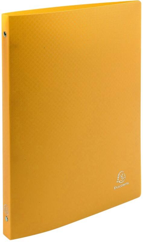 Exacompta Opak 25 mm Ring Binder PP (Polypropylene) A4 4 Rings Yellow 51196SE Pack of 25