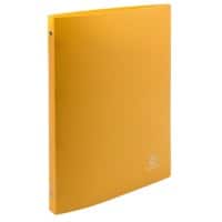 Exacompta Ring Binder Opaque 51196SE Polypropylene A4 15 mm 4 ring Yellow Pack of 25