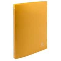 Exacompta Ring Binder Opaque 51196SE Polypropylene A4 15 mm 4 ring Yellow Pack of 25