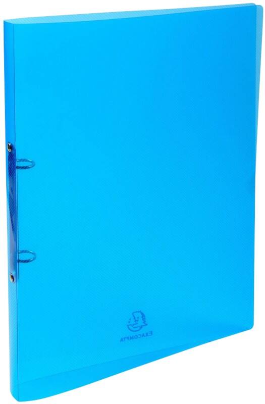 Exacompta Crystal 15 mm Ring Binder PP (Polypropylene) A4 2 Rings Assorted 54198E Pack of 30