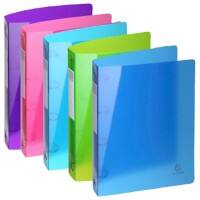 Exacompta Ring Binder Iderama 51780E Polypropylene A4 30 mm 4 ring Assorted Pack of 15