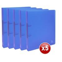 Exacompta Ring Binder Chromaline 54362E Polypropylene A4+ 30 mm 2 ring Blue Pack of 15