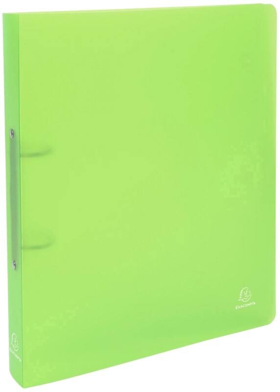 Exacompta Chromaline 30 mm Ring Binder PP (Polypropylene) A4 2 Rings Green 54363E 1Pack of 5