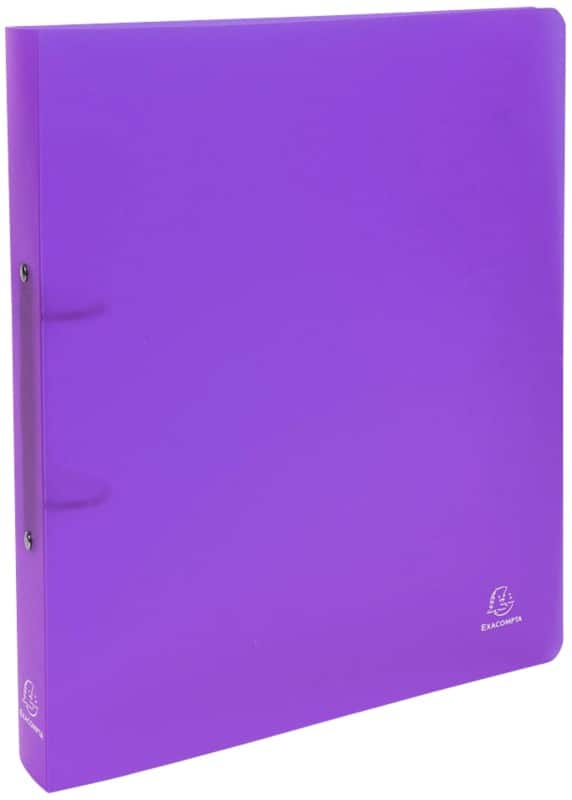 Exacompta Chromaline 30 mm Ring Binder PP (Polypropylene) A4 2 Rings Purple 54366E 1Pack of 5