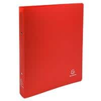 Exacompta Ring Binder Opaque 54695E Polypropylene A4 30 mm 2 ring Red Pack of 15