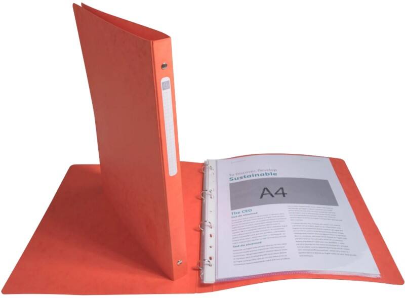 Exacompta 15 mm Ring Binder Pressboard A4 4 Rings Assorted 51250E Pack of 20