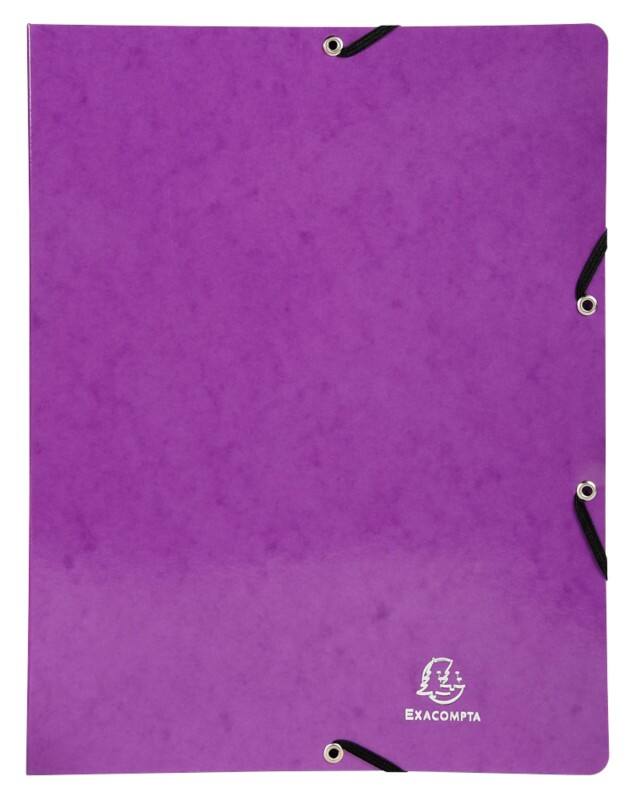 Exacompta Iderama 15 mm Ring Binder Board A4 2 Rings Purple 54896E Pack of 20