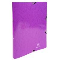 Exacompta Ring Binder Laminated Board A4 2 ring Purple Pack of 20