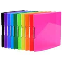 Exacompta Ring Binder Iderama 54670E Polypropylene A4 15 mm 2 ring Assorted Pack of 20