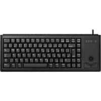 CHERRY Compact Ultraslim Wired Keyboard G84-4400 USB QWERTY (UK) Black with Trackball