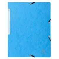 Exacompta Elasticated Folder 5569E Turquoise Molted Pressboard 24 x 32 cm Pack of 25