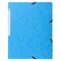 Exacompta Elasticated Folder 5569E Turquoise Molted Pressboard 24 x 32 cm Pack of 25