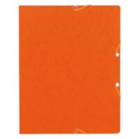 Exacompta Elasticated Folder 55464E Orange Card 24 x 32 cm Pack of 50