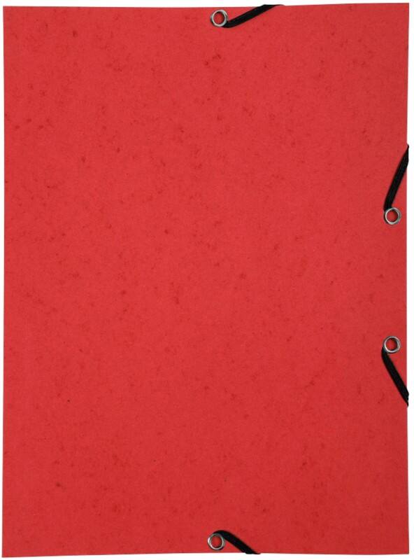 Exacompta Elasticated Folder 55465E Red Card Pack of 50