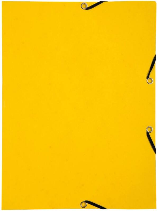 Exacompta Elasticated Folder 55469E Yellow Card Pack of 50