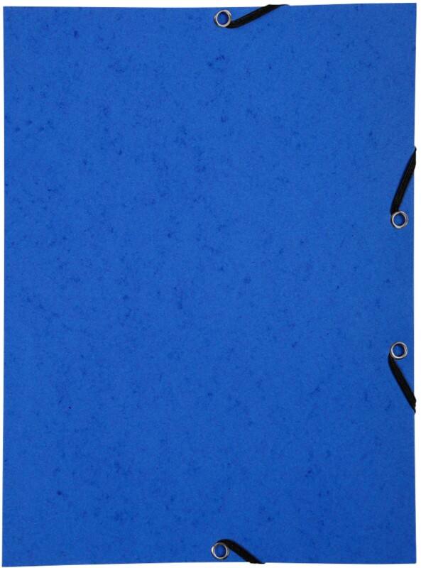 Exacompta Elasticated Folder 55462E Blue Card Pack of 50