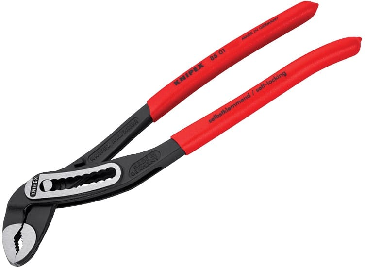 Knipex Alligator Water Pump Pliers with PVC Grip 88 01 300 SB Chrome 300 mm Black, Red