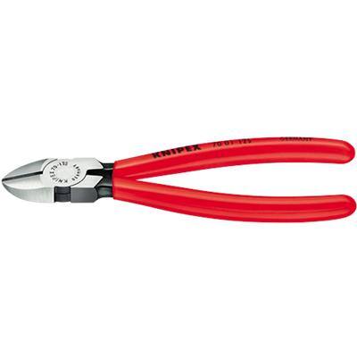 Knipex Diagonal Cutters with PVC Grip 70 01 125 SB Chrome 125 mm Red