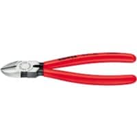 Knipex Diagonal Cutters with PVC Grip 70 01 160 SB Chrome 160 mm Red